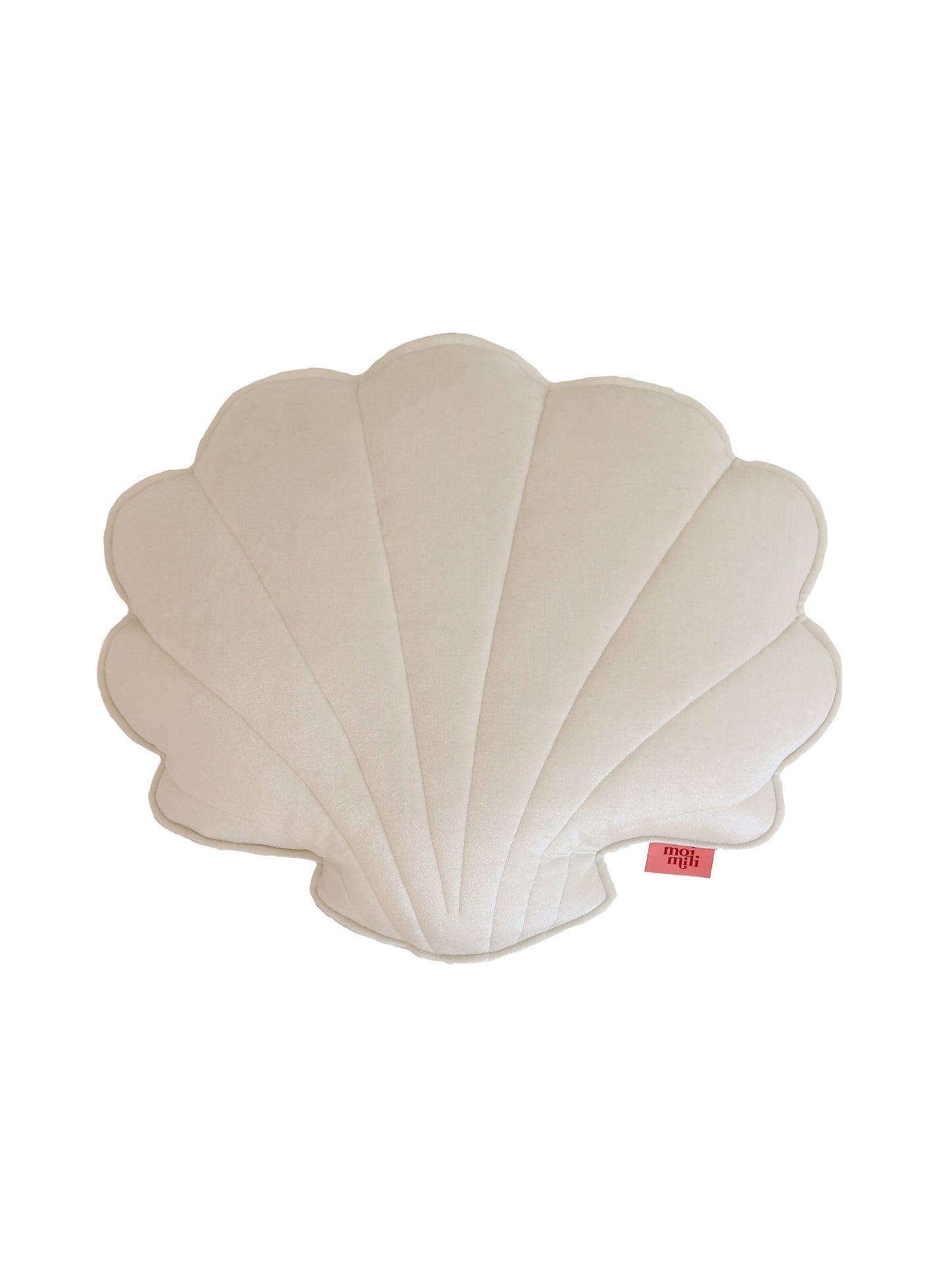 Velvet “White Pearl” Shell Pillow