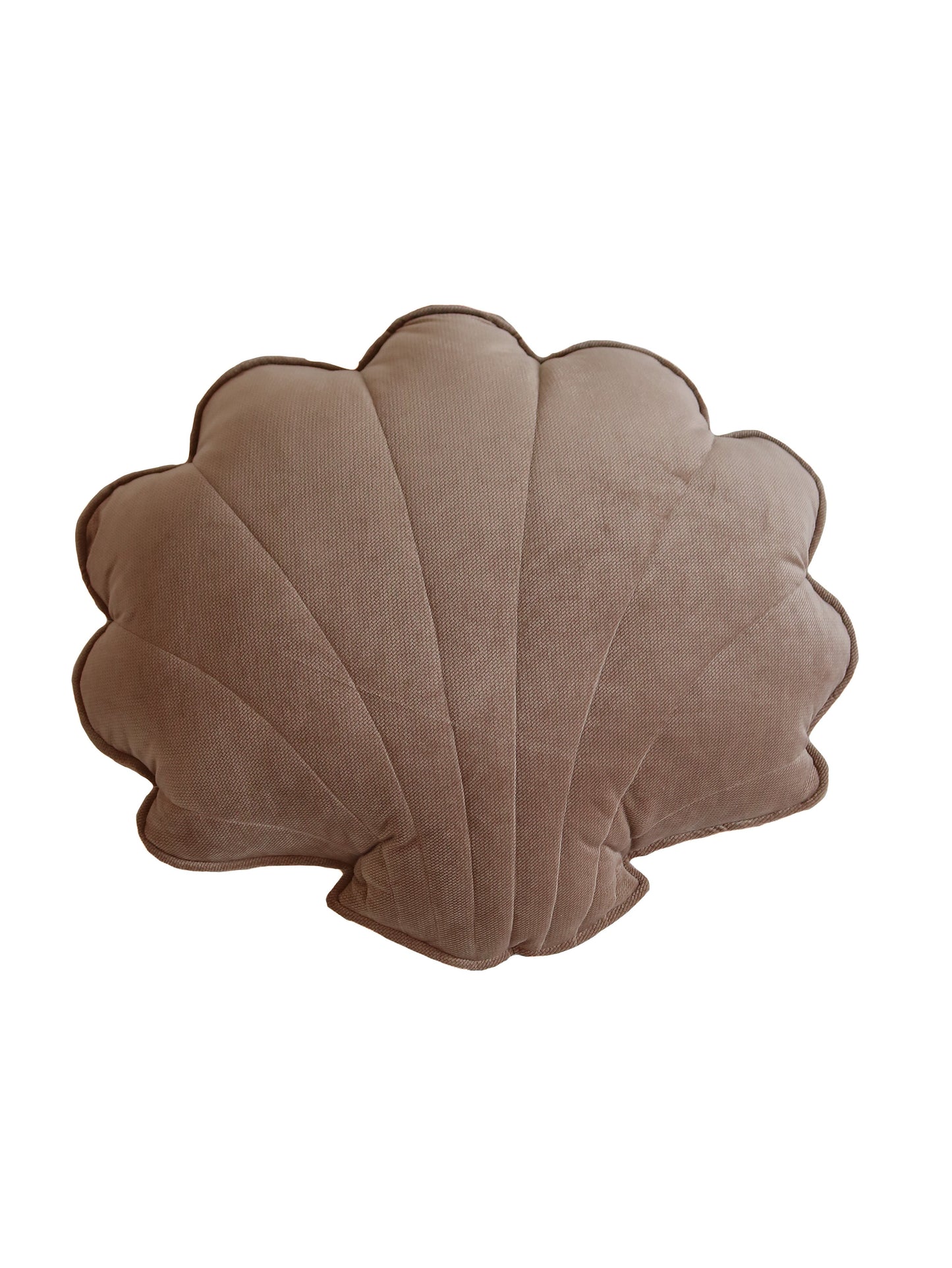 Large Velvet “Dark Beige” Shell Pillow