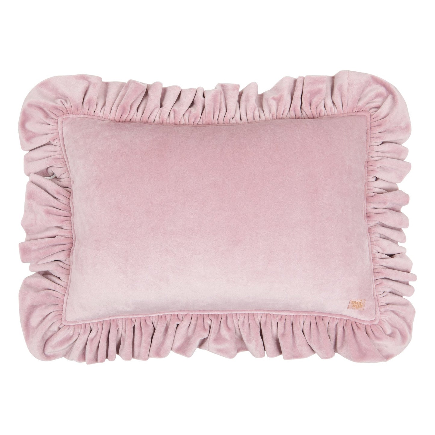 Soft Velvet “Light Pink” Pillow with Frill