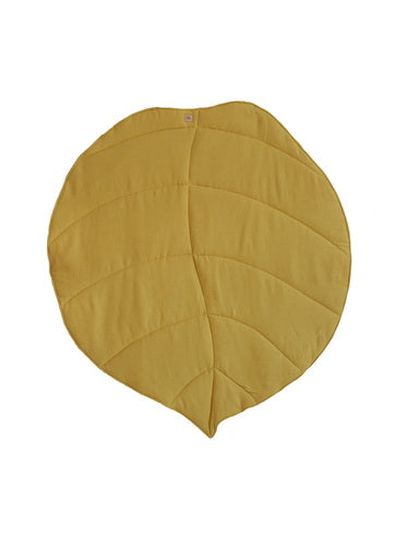 Linen “Mustard” Leaf Mat