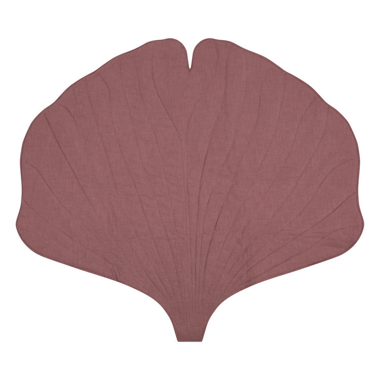 Linen “Dirty pink” Ginkgo Leaf Mat