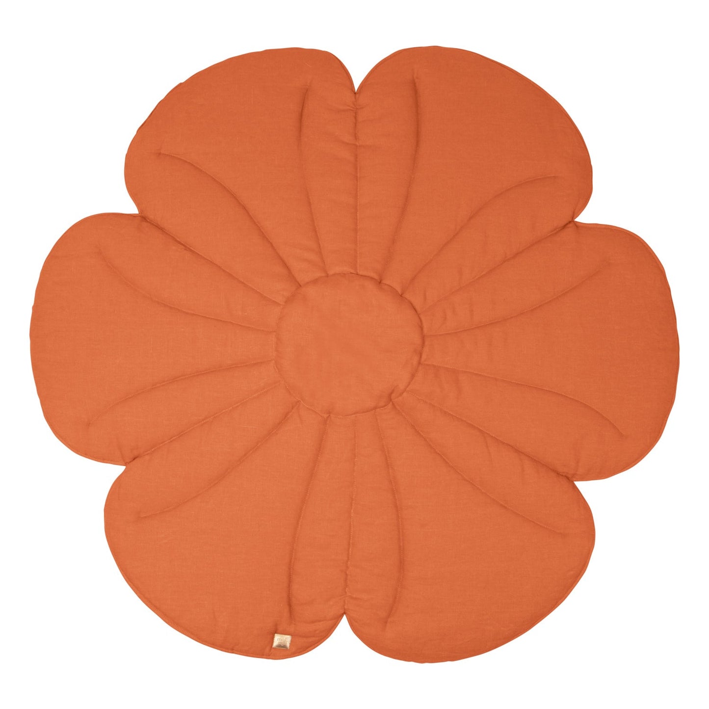 Linen "Papaya" Flower Mat