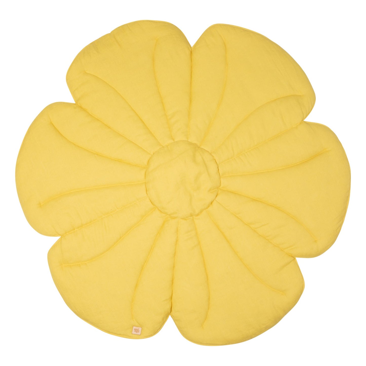 Linen "Sunflower" Flower Mat