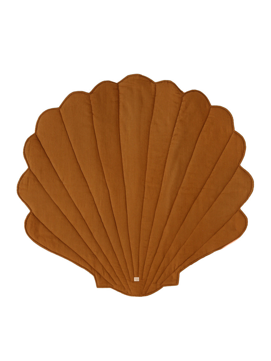 Linen “Caramel” Shell Mat