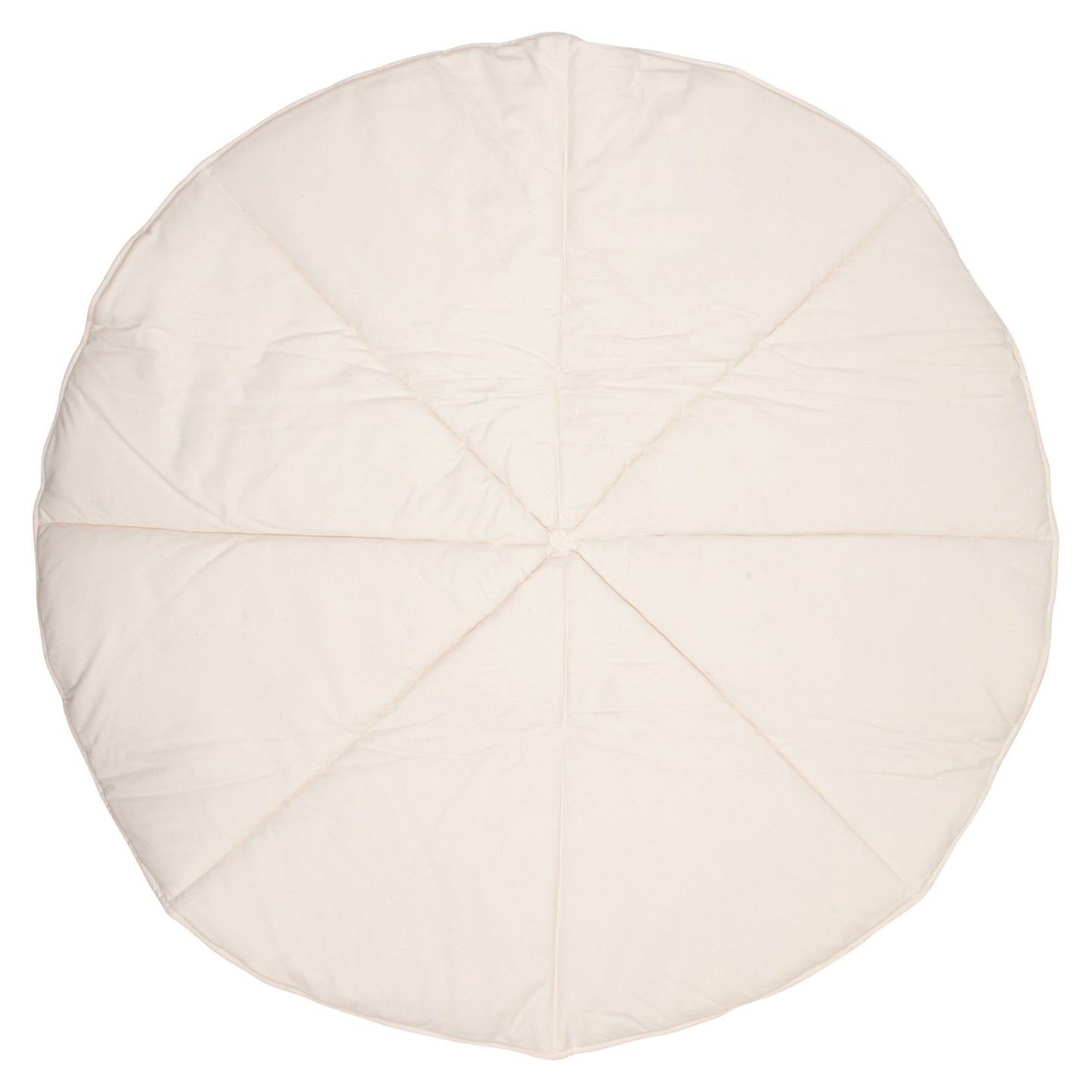 Linen “Blue Candy” Round Patchwork Mat