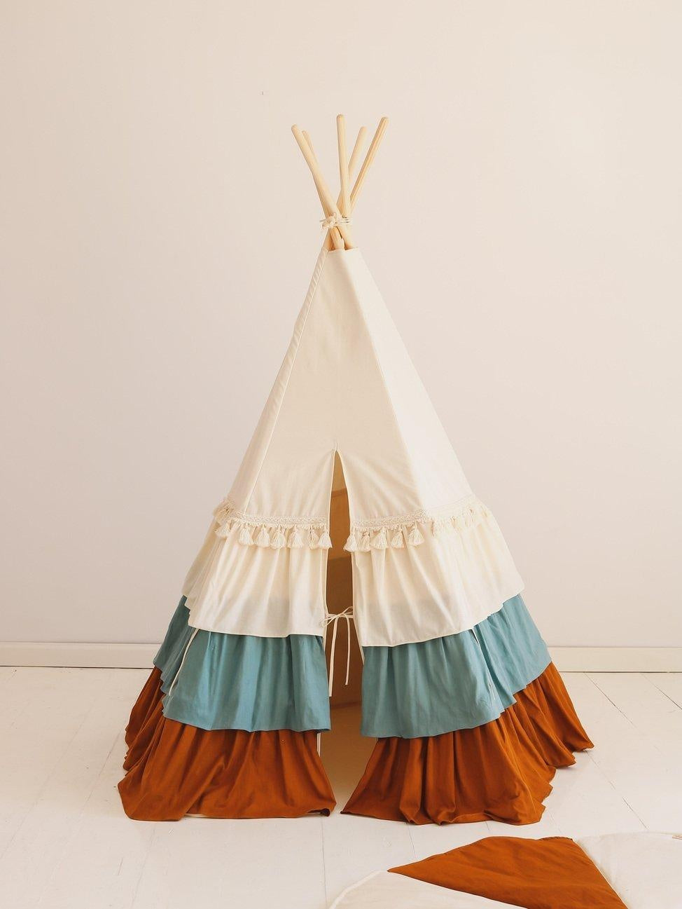 “Circus” Teepee Tent with Frills - Moi Mili