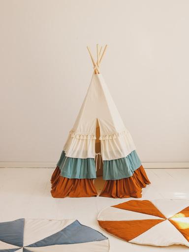 “Circus” Teepee Tent with Frills - Moi Mili