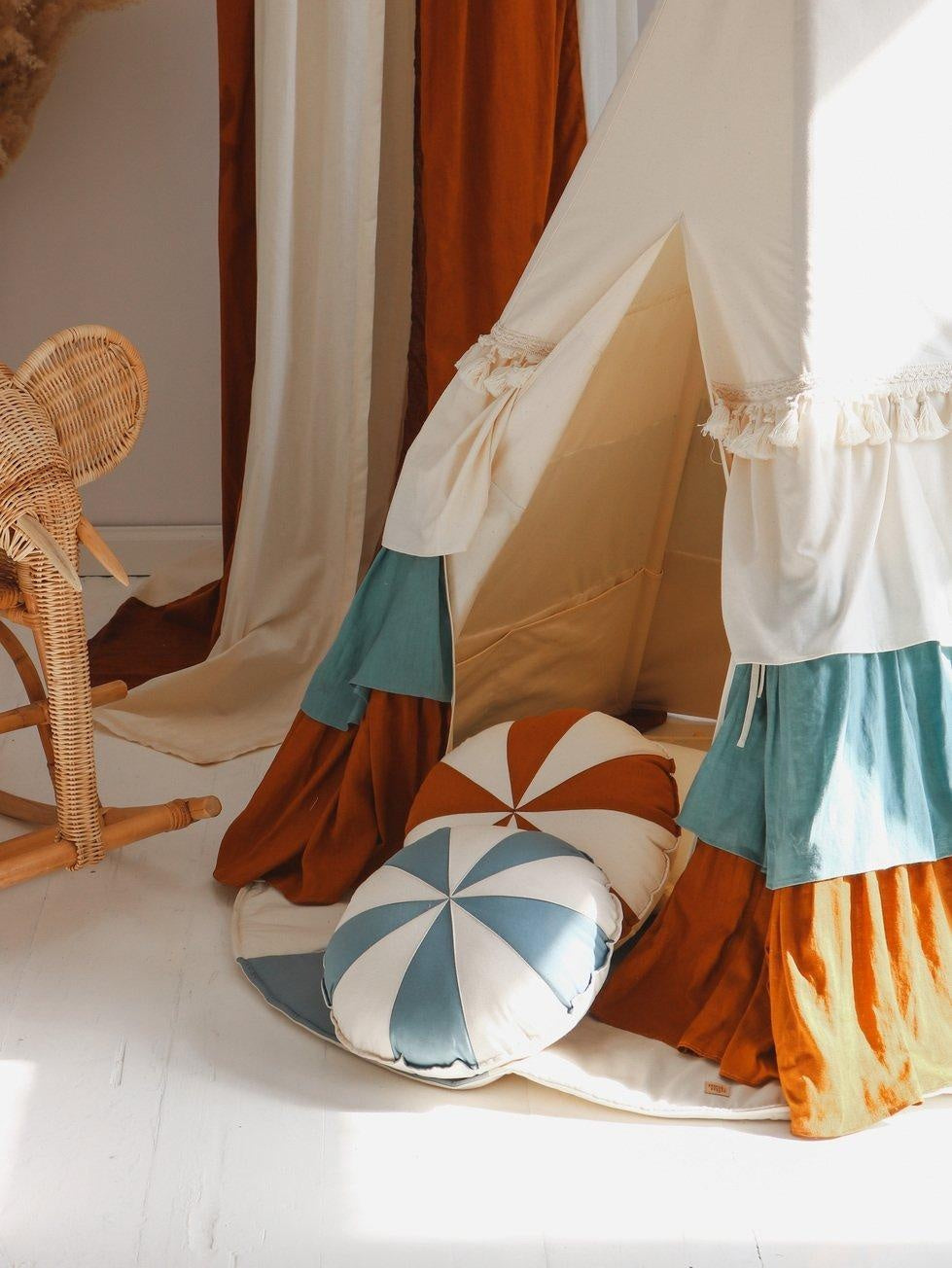 “Circus” Teepee Tent with Frills - Moi Mili