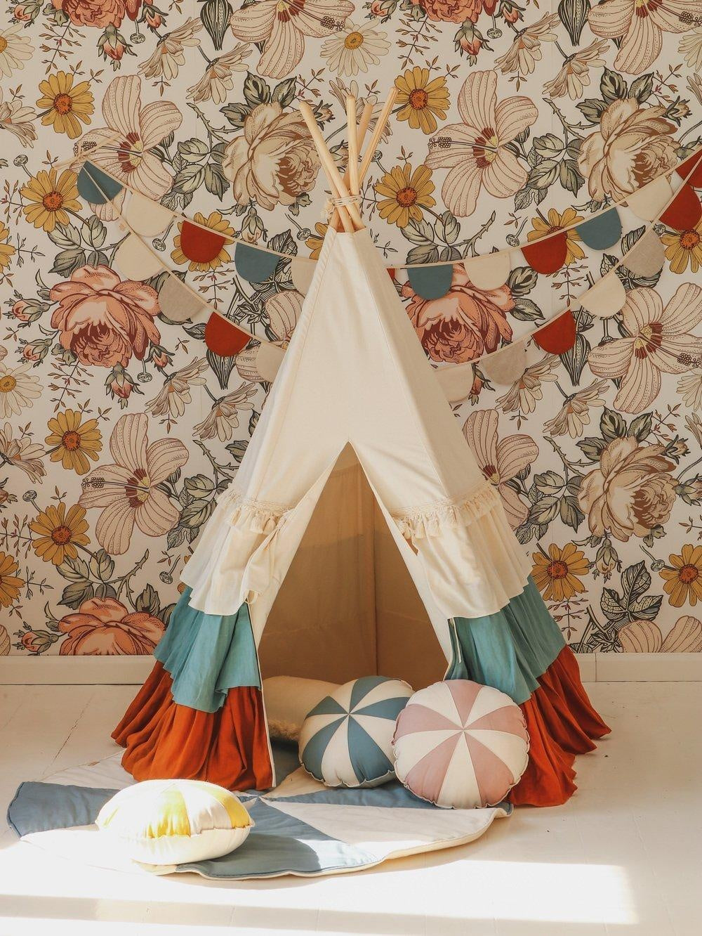 “Circus” Teepee Tent with Frills - Moi Mili