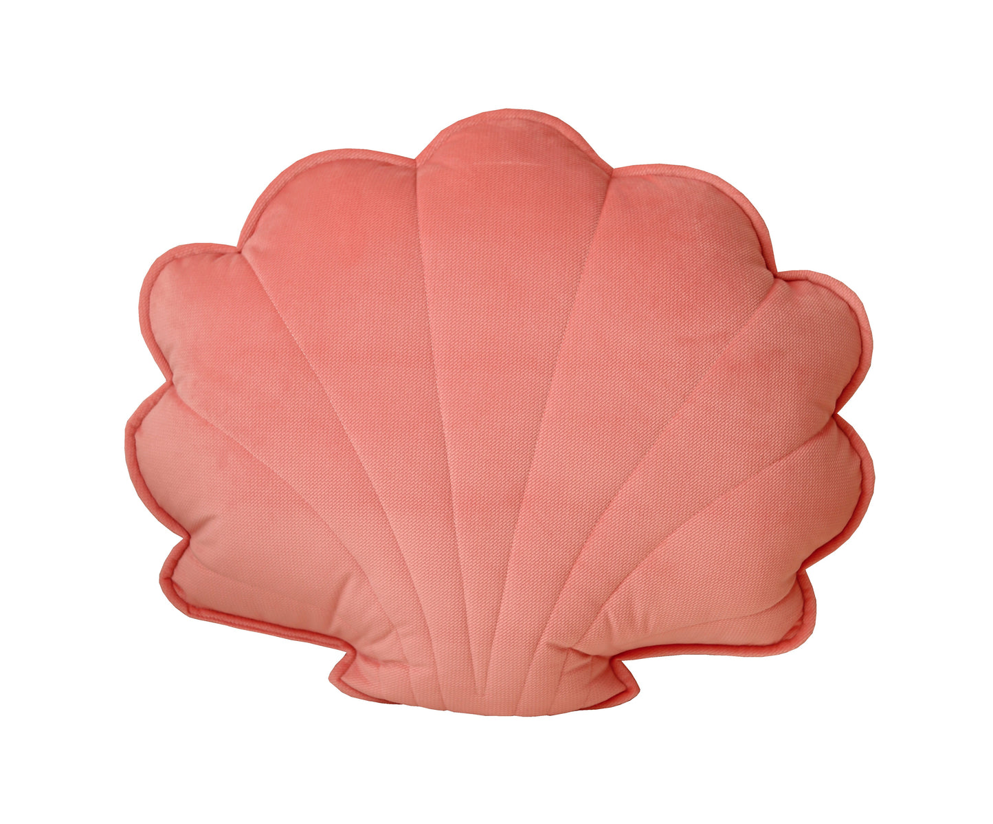 Large Velvet “Coral” Shell Pillow