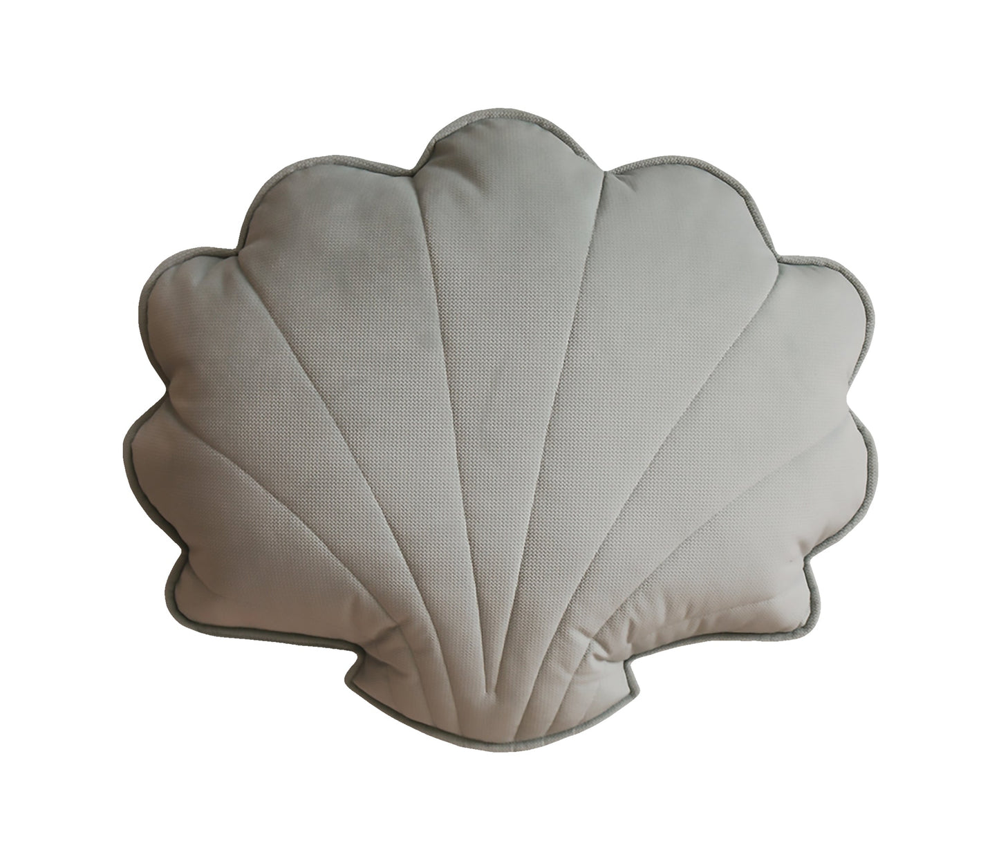 Large Velvet “Dove grey” Shell Pillow