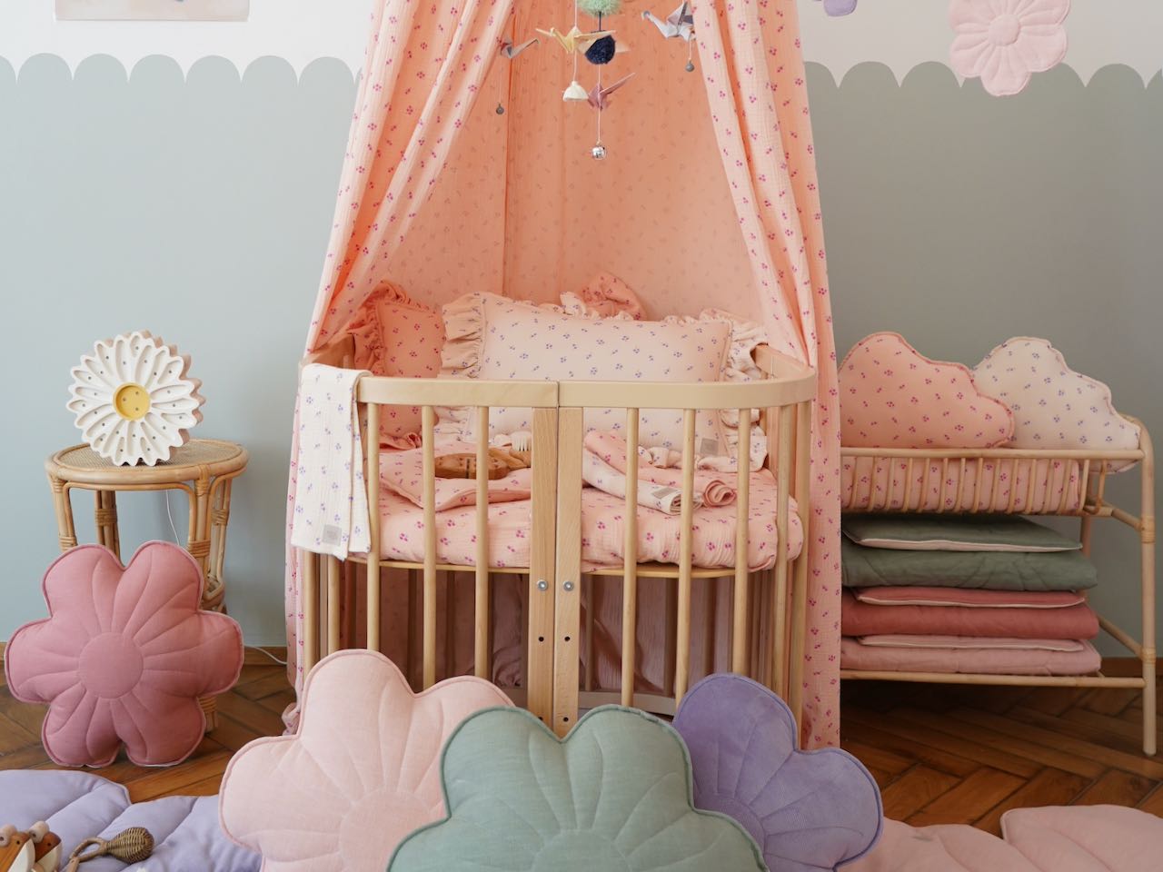 "Pink forget-me-not" Canopy